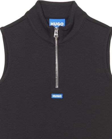 HUGO Women's Half Zip Sleeveless Rib Dress in Saudi Arabia