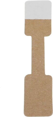 100 Pieces Jewelry Display Cards Labels Ring Sticker Hangtags, Blank Brown Paper Price Tag Labels, Square in Saudi Arabia