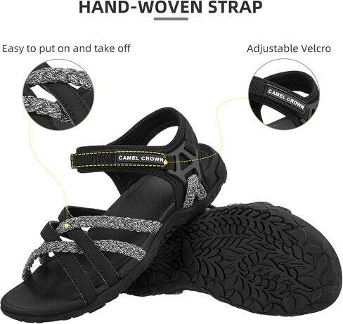 CAMEL CROWN Women's Hiking Sandals with Arch Support Straps Sport Sandal Water Shoes Beach Vacation Female Casual Walking in Saudi Arabia