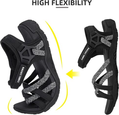 CAMEL CROWN Women's Hiking Sandals with Arch Support Straps Sport Sandal Water Shoes Beach Vacation Female Casual Walking in Saudi Arabia