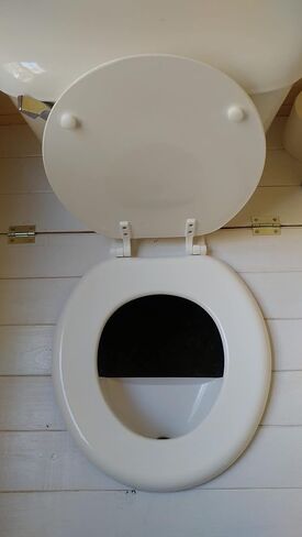 Urine Separator | Classic Urine Diverter for Compost Toilets | Black or White | Made in UK (Black) in Saudi Arabia