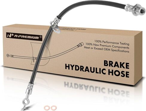 A-Premium Front Passenger Brake Hydraulic Hose Compatible with Select Toyota Models - Camry 2007-2011, Avalon 2005-2012 - Replace# 90947A2011 in Saudi Arabia