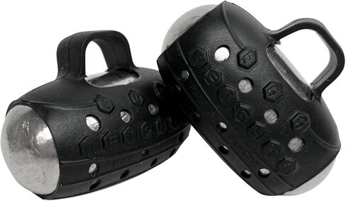 Egg Weights Knockout 4.0 lbs Hand Dumbbell Sets Bismuth Hand Weights with Anti-Slip Silicone Rubber Finger Loop for Shadowboxing, Kickboxing for Men and Women - 2 Eggs, 2.0 lbs Each + Free E-Book Workout Guide in Saudi Arabia