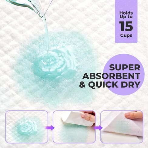 Cat Pads Refills for Litter Box: Cat Litter Mat for Tidy Cats Breeze Litter System - Thickened 6-Layer Super Absorbent Breeze Pads - 16.9" X 11.4" Odor Control - Lemon Scent - Pack of 40 in Saudi Arabia