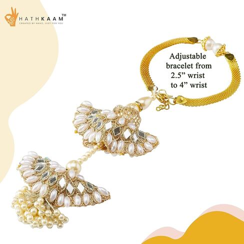 HATHKAAM Rakhi Lumba Set 1 Pc Rakhi for Brother 1 Pc Lumba Rakhi Set for Bhabhi | Rakhi Bracelet Handmade by Women Artisans Sister Love Rakhi Lumba | Made with Fine Threads Kundan Multi Coloured Beads in Saudi Arabia