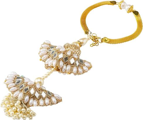 HATHKAAM Rakhi Lumba Set 1 Pc Rakhi for Brother 1 Pc Lumba Rakhi Set for Bhabhi | Rakhi Bracelet Handmade by Women Artisans Sister Love Rakhi Lumba | Made with Fine Threads Kundan Multi Coloured Beads in Saudi Arabia