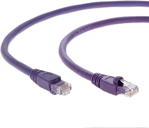 كابل إيثرنت InstallerParts CAT6A كابل UTP بطول 15 قدم - أرجواني - سلسلة احترافية - شبكة 10 جيجابت/ثانية/كابل إنترنت عالي السرعة، 550 ميجاهرتز in Saudi Arabia