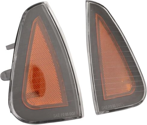 KIMISS Side Marker Light Assembly, 2 Pcs Front Turn Signal Light Cover 4806218AD Side Marker Replacement for Dodge LX SRT8 2006‑2010(Yellow) in Saudi Arabia
