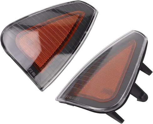 KIMISS Side Marker Light Assembly, 2 Pcs Front Turn Signal Light Cover 4806218AD Side Marker Replacement for Dodge LX SRT8 2006‑2010(Yellow) in Saudi Arabia