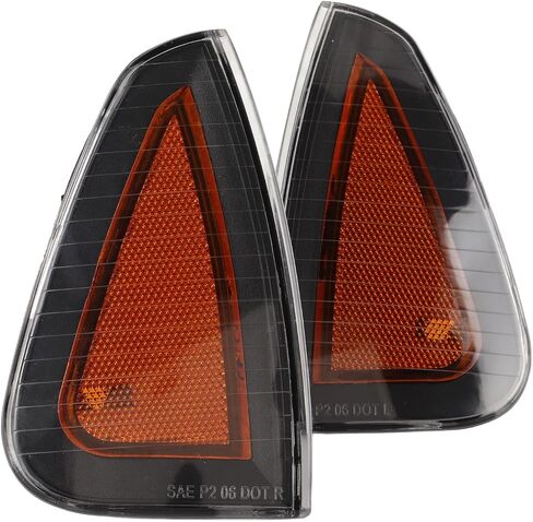 KIMISS Side Marker Light Assembly, 2 Pcs Front Turn Signal Light Cover 4806218AD Side Marker Replacement for Dodge LX SRT8 2006‑2010(Yellow) in Saudi Arabia