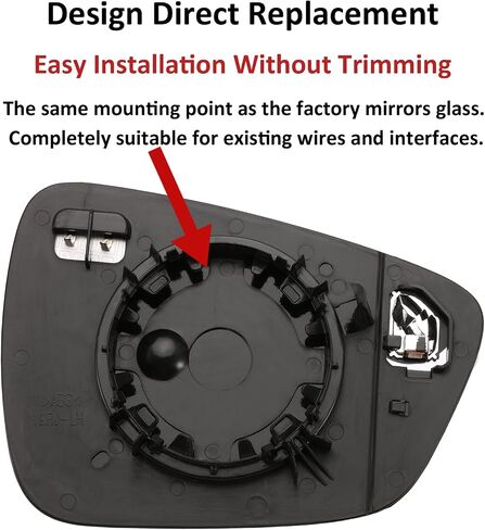Driver Side Mirror Replacement for Ford Escape 2020 2021 2022 2023- Left Side Mirror Glass, Rear View Mirrors Glass with Power Heated & Blind Spot in Saudi Arabia