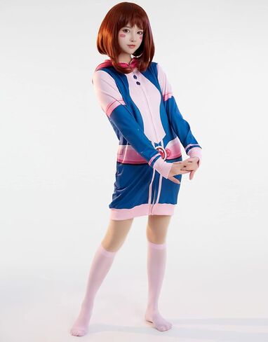 haikyuu Women Anime Hoodie Dress Kawaii Onesie Pajama Sleepshirts Loungewear Hooded Kigurumi SleepDress Homewear in Saudi Arabia