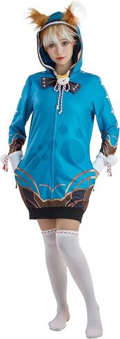 haikyuu Women Anime Hoodie Dress Kawaii Onesie Pajama Sleepshirts Loungewear Hooded Kigurumi SleepDress Homewear in Saudi Arabia