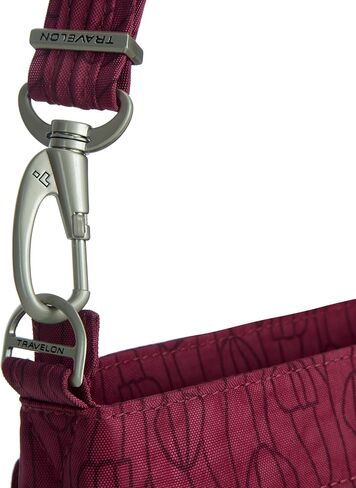 Travelon Anti-Theft Classic Mini Shoulder Bag, Berry Tulip in Kuwait