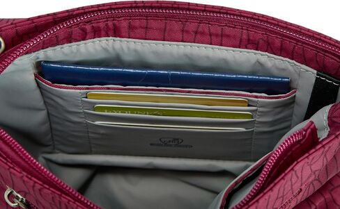 Travelon Anti-Theft Classic Mini Shoulder Bag, Berry Tulip in Kuwait