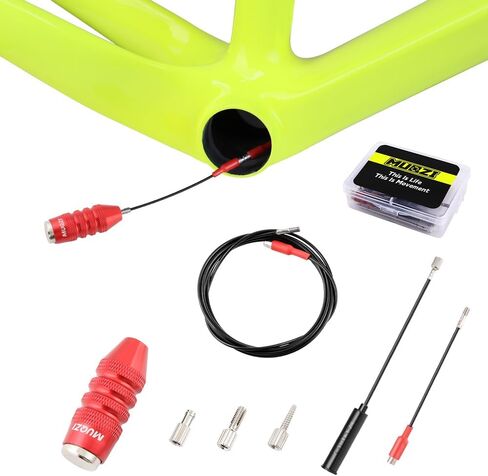 MUQZI Bicycle Internal Cable Routing Tool, Bike Internal Cable Guide Tool for Bicycle Brake Shifter Cable Housing, Hydraulic Hose, Red in Saudi Arabia