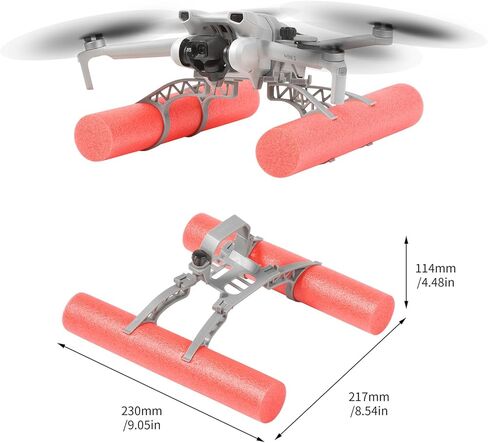قطعتان من معدات الهبوط للساق والماء لـ DJI Mini 3، حامل ملحقات الطائرة بدون طيار خفيف الوزن وموسع الارتفاع سريع الإصدار in Kuwait