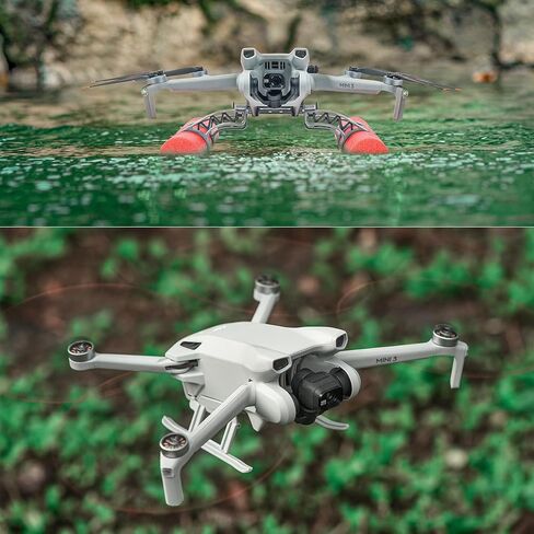 قطعتان من معدات الهبوط للساق والماء لـ DJI Mini 3، حامل ملحقات الطائرة بدون طيار خفيف الوزن وموسع الارتفاع سريع الإصدار in Kuwait