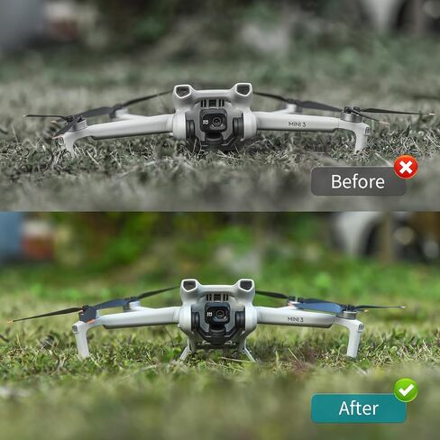 قطعتان من معدات الهبوط للساق والماء لـ DJI Mini 3، حامل ملحقات الطائرة بدون طيار خفيف الوزن وموسع الارتفاع سريع الإصدار in Kuwait