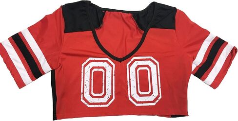 طقم قميص نسائي مثير لكرة القدم بأكمام قصيرة من PRETTYWELL زي المسرح 8891 in Kuwait