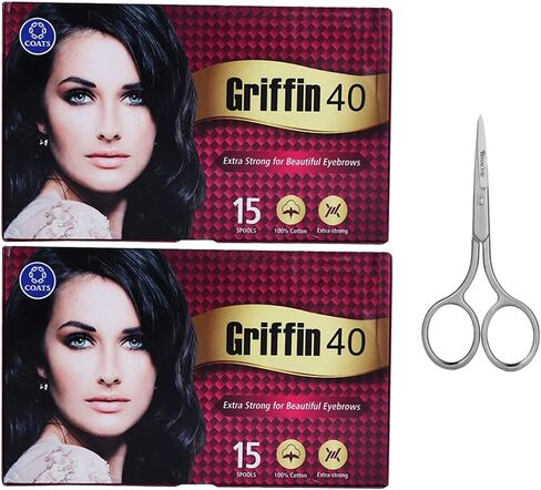 Griffin Threading Thread - Pack of 2 (15 Spools in Each Box) with Scissor by Behal International in Saudi Arabia