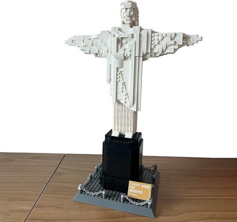Architectural Christ The Redeemer Building Blocks Set, 973PCS Christ Redeemer Architectural Model Kit,Christ The Redeemer World Architecture Model Collection for Kids Adults (Jesus) in Saudi Arabia