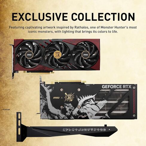 MSI Gaming RTX 4060 Ti 8G x GC30 Monster Hunter Edition Graphics Card + GC30 Controller Bundle (NVIDIA RTX 4060 Ti, 128-Bit, Boost Clock: 2535 MHz, 8GB GDRR6 18 Gbps, HDMI/DP) in Saudi Arabia