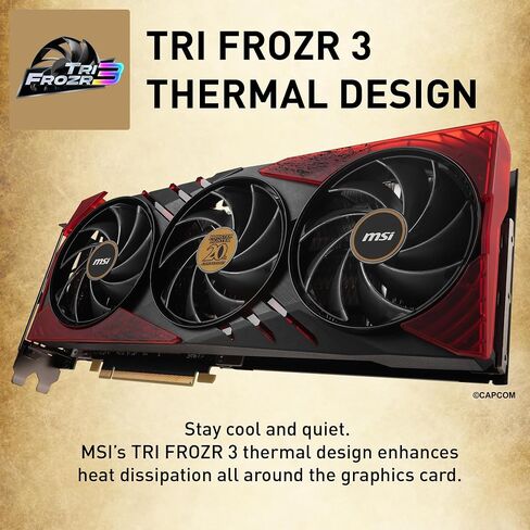 MSI Gaming RTX 4060 Ti 8G x GC30 Monster Hunter Edition Graphics Card + GC30 Controller Bundle (NVIDIA RTX 4060 Ti, 128-Bit, Boost Clock: 2535 MHz, 8GB GDRR6 18 Gbps, HDMI/DP) in Saudi Arabia