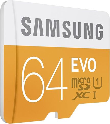 Samsung EVO 64GB 48/MB/s Micro SDXC Memory Card with Adapter up to (MB-MP64DA/AM) in Saudi Arabia