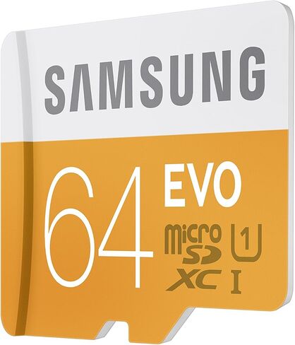 Samsung EVO 64GB 48/MB/s Micro SDXC Memory Card with Adapter up to (MB-MP64DA/AM) in Saudi Arabia