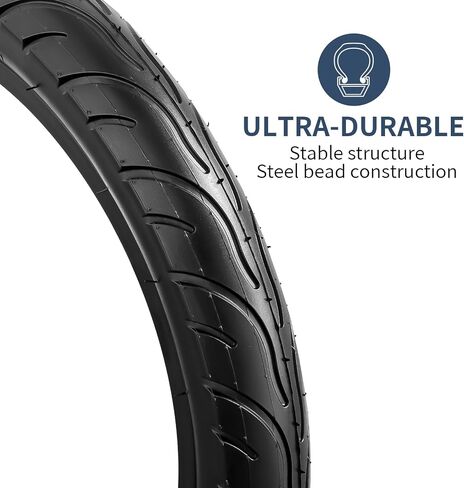 YunSCM 18" Bike Tires 18x2.4/64-355 60 TPI and 18" Bike Tubes Schrader Valve with 2 Rim Strips Compatible with 18x2.35 18 x 2.40 Bike/Bicycle Tires and Tubes (Y-1125) in Saudi Arabia