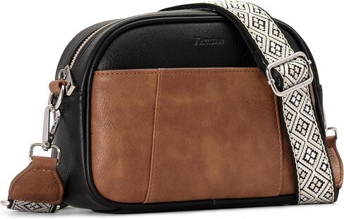 Small Crossbody Purse for Women Leather Crossbody Bags Trendy Cross Body Purses for Women with Adjustable Wide Strap in Saudi Arabia