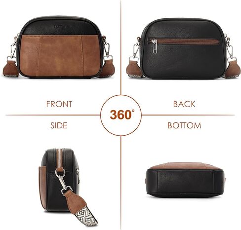 Small Crossbody Purse for Women Leather Crossbody Bags Trendy Cross Body Purses for Women with Adjustable Wide Strap in Saudi Arabia