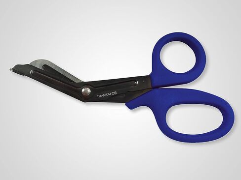 1 Each 7.25" Titanium Bonded Shears Scissors Heavy Duty EMS/EMT First Aid Industrial Medical Nurse Trauma (Blue) in Saudi Arabia