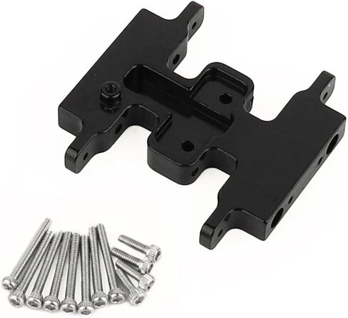 SCX24 Aluminum Alloy Gearbox Mount Transmission Plate Gearbox Base Skid Plate for SCX24 C10 JLU Deadbolt Gladiator Bronco 1/24 Crawler Car Metal Upgrade Parts (red) in Saudi Arabia