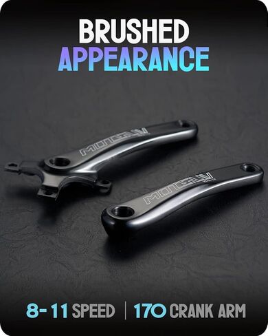 دراجة هوائية جبلية مربعة مستدقة كرانسيت 170 مللي متر 1x كرانسيت ثلاثية الأبعاد من الألومنيوم لسلسلة 104BCD سلسلة واحدة سرعة دراجة السواعد in Kuwait