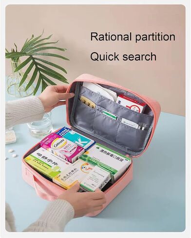 First aid kit Medical Supplies Convenience Safety Kit Family Outdoor Travel Campervan Office Medical kit Storage Bag in Saudi Arabia