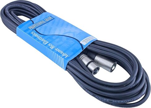 2 Pack of 35 Ft Low Z Male to Female 3 Pin XLR Mic Microphone Cable in Saudi Arabia