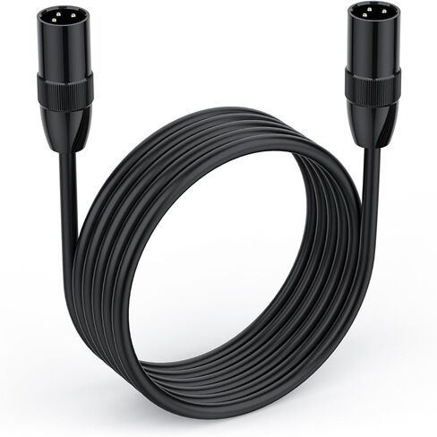Poyiccot XLR Male to Female Cable 5 Feet, XLR Microphone Cables, Short XLR to XLR Cable, Gold Plated, Oxygen-Free Copper Balanced 3 PIN XLR Microphone Cable for Mic Speaker in Saudi Arabia