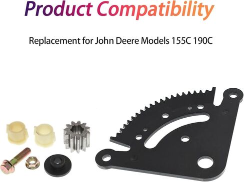 155C Steering Sector & Pinion Gear with Bushings Replacement for John Deere 190C in Saudi Arabia