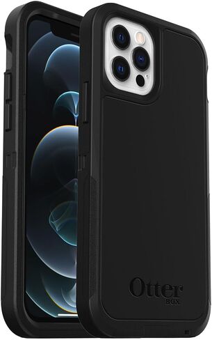 OtterBox Defender XT، حماية قوية مع MagSafe لهاتف iPhone 12 Pro Max - أسود - عبوة غير مخصصة للبيع بالتجزئة in Saudi Arabia