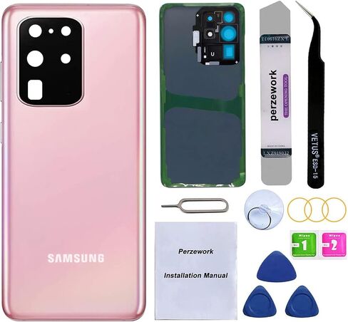 OEM Rear Back Glass Replacement for Samsung Galaxy S20 Plus 6.7 inches with Reparing Toolkit and Pre-Installed Adhesive (Could White) in Saudi Arabia