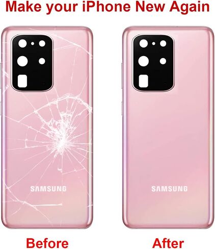 OEM Rear Back Glass Replacement for Samsung Galaxy S20 Plus 6.7 inches with Reparing Toolkit and Pre-Installed Adhesive (Could White) in Saudi Arabia