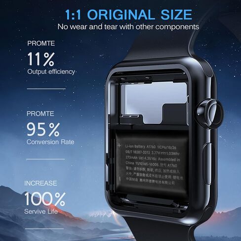 استبدال البطارية لساعة Apple Series 2 38 مم A1757 A1816 A1760 لساعة IWatch الجيل الثاني ذات السعة القياسية تتضمن البطارية مجموعة أدوات إصلاح كاملة in Saudi Arabia