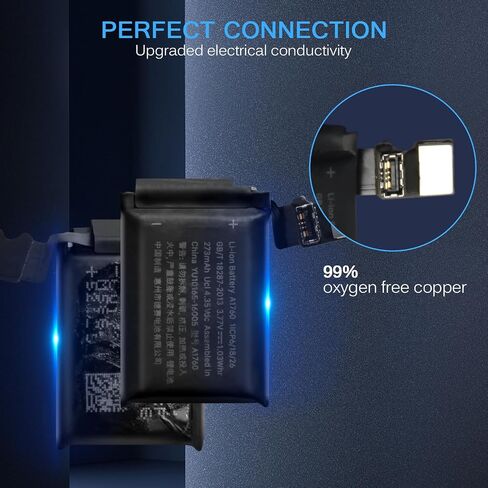 استبدال البطارية لساعة Apple Series 2 38 مم A1757 A1816 A1760 لساعة IWatch الجيل الثاني ذات السعة القياسية تتضمن البطارية مجموعة أدوات إصلاح كاملة in Saudi Arabia