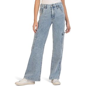 KUT from the Kloth Women's Jodi High-Rise Fab Ab Wide Leg Slash Front Carpenter in Diverted