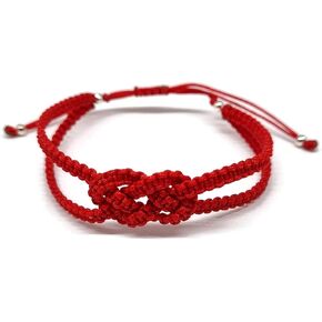MYSTIC JEWELS - Red Thread Kabbalah Bracelet, Concentric Knot, Evil Eye Protection, Good Luck, Good Luck
