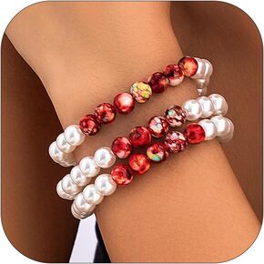 Blood Pearl Necklace for Women Dripping Bloody Imitation Pearl Necklace Punk Vampire Choker Necklace Halloween Party for Girls