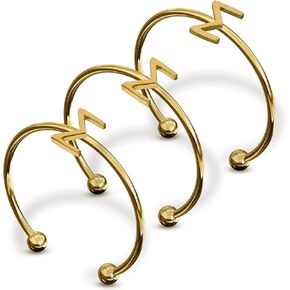 Sorority Shop Sigma Sigma Sigma Stacking Ring Set - Adjustable Rings with 18k Gold Plating