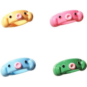 4 Pcs Frog Rings Evil Eye Ring Y2k Acrylic Resin Colorful Animal Finger Ring for Teen Cute Chunky Plastic Vintage Trendy Friendship Dainty Cool Knuckle Set Jewelry for Women Girls